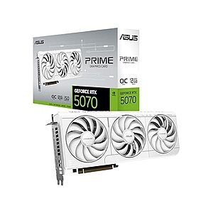 $599.99 | ASUS Prime GeForce RTX 5070 White OC at Woot!